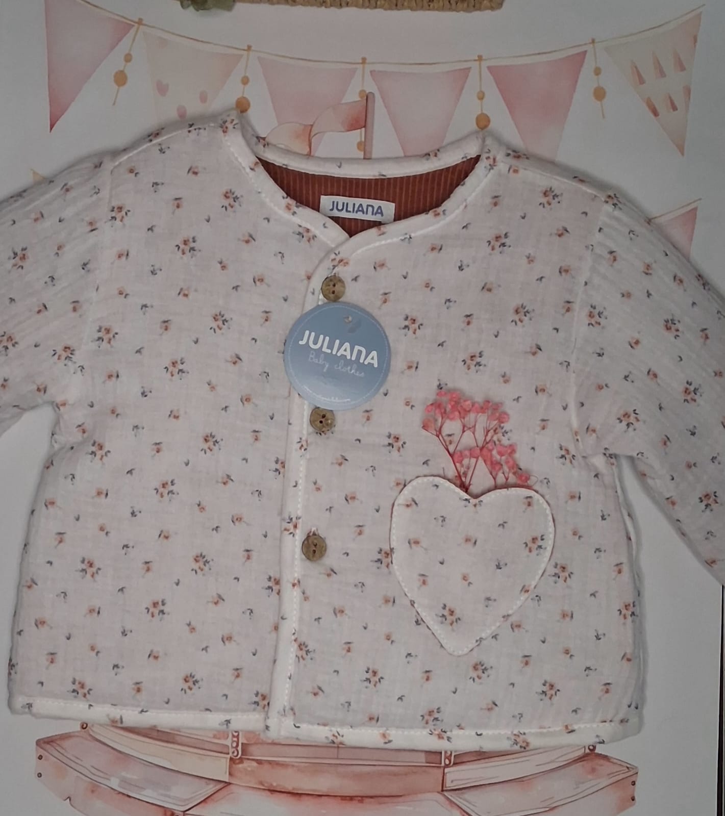 Chaqueta Juliana - Tallas 3 / 6 / 24 meses - Little Abril